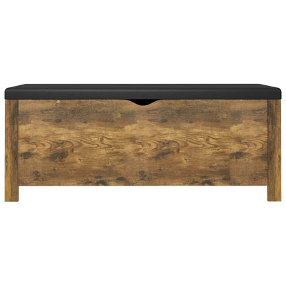 Opbergbox Met Kussen 105X40X45 Cm Bewerkt Hout Gerookt eiken
