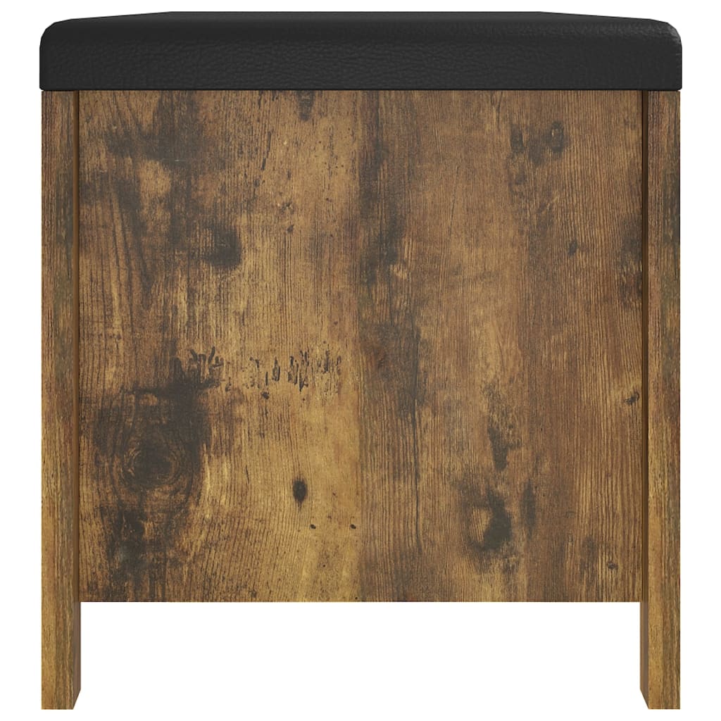 Opbergbox Met Kussen 105X40X45 Cm Bewerkt Hout Gerookt eiken