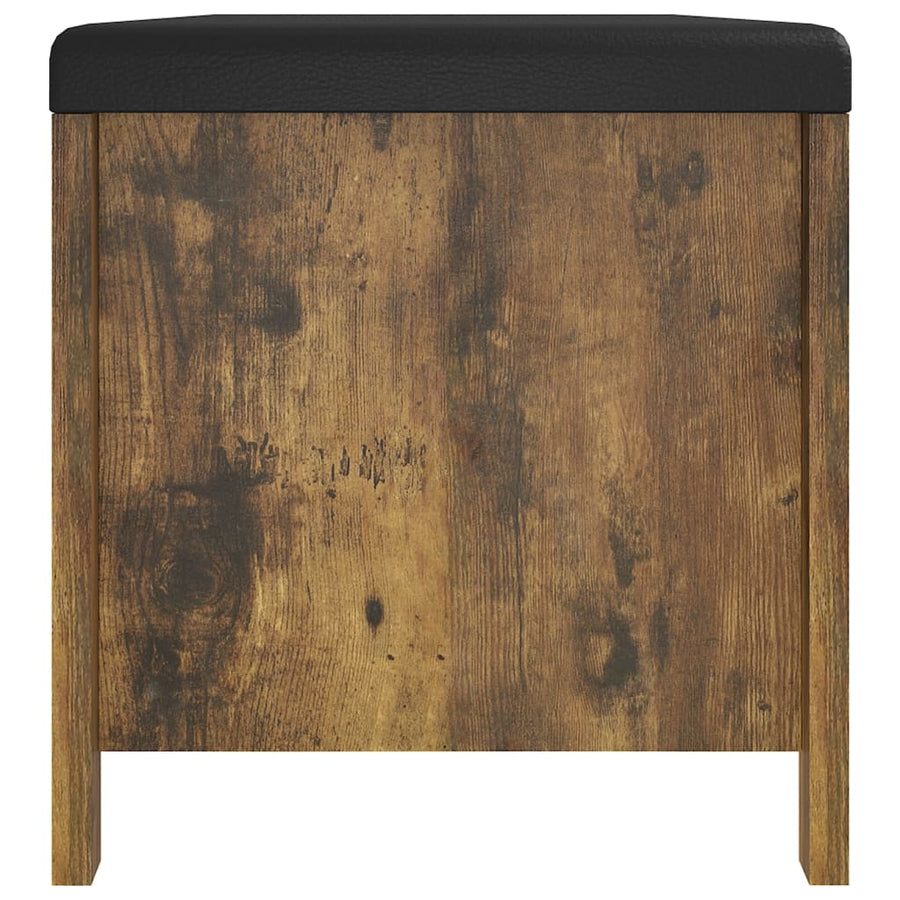 Opbergbox Met Kussen 105X40X45 Cm Bewerkt Hout Gerookt eiken