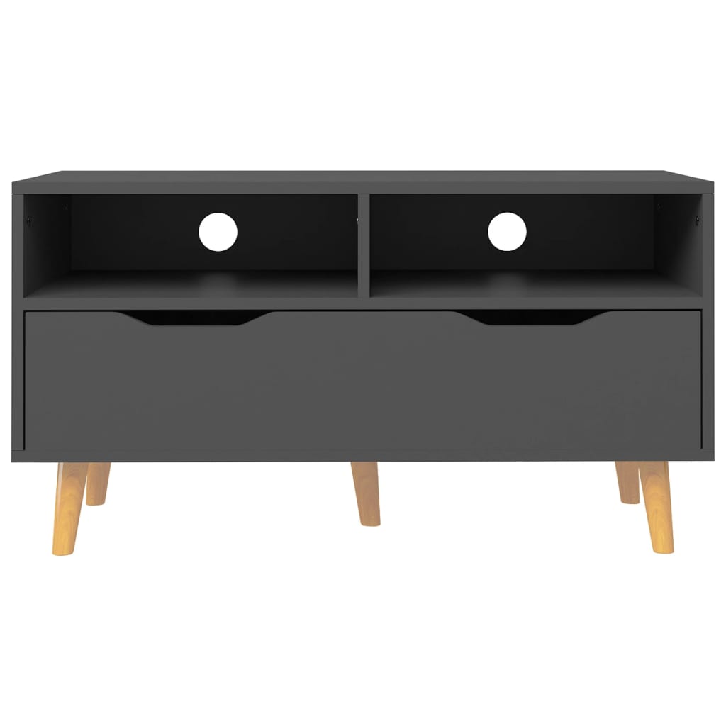 Tv-Meubel 90X40X48,5 Cm Bewerkt Hout Grijs
