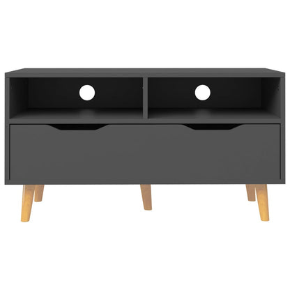 Tv-Meubel 90X40X48,5 Cm Bewerkt Hout Grijs