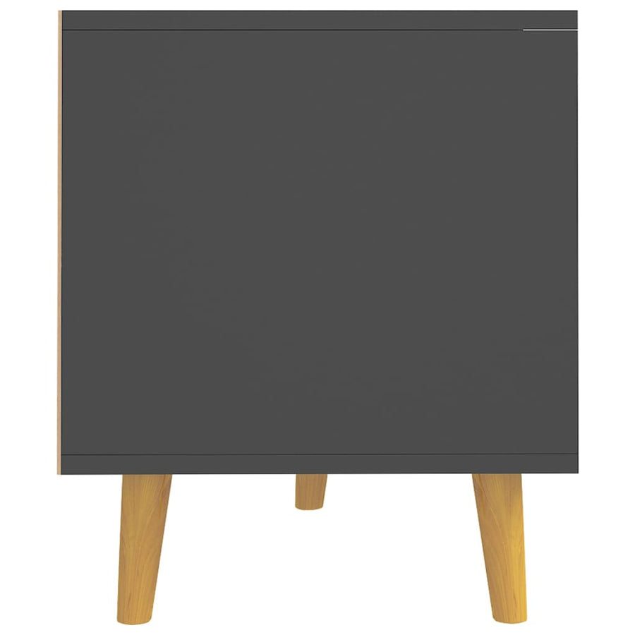 Tv-Meubel 90X40X48,5 Cm Bewerkt Hout Grijs