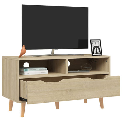 Tv-meubel 90x40x48,5 cm bewerkt hout sonoma eikenkleurig