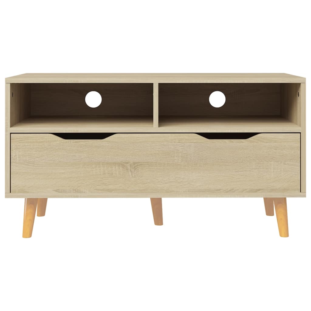 Tv-meubel 90x40x48,5 cm bewerkt hout sonoma eikenkleurig