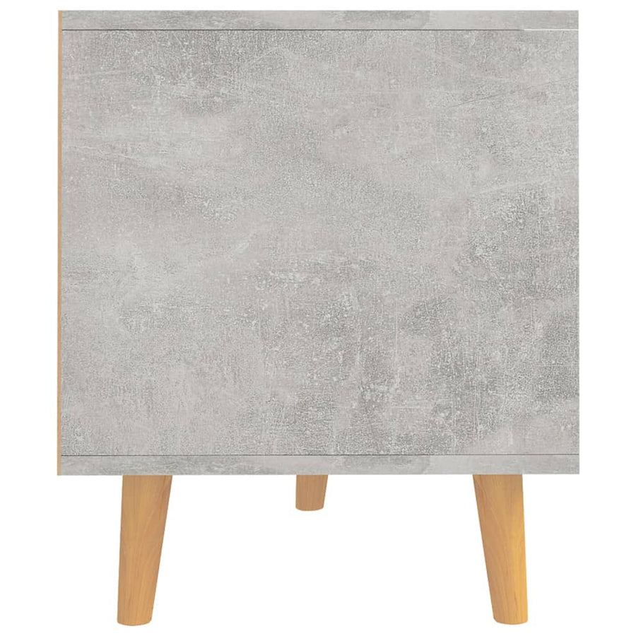 Tv-Meubel 90X40X48,5 Cm Bewerkt Hout Betongrijs