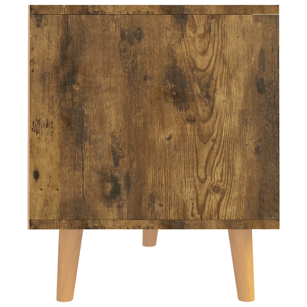 Tv-Meubel 90X40X48,5 Cm Bewerkt Hout Kleurig Gerookt eiken