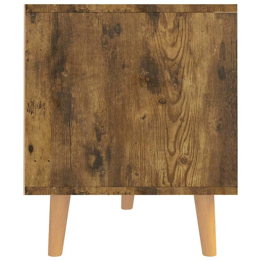Tv-Meubel 90X40X48,5 Cm Bewerkt Hout Kleurig Gerookt eiken