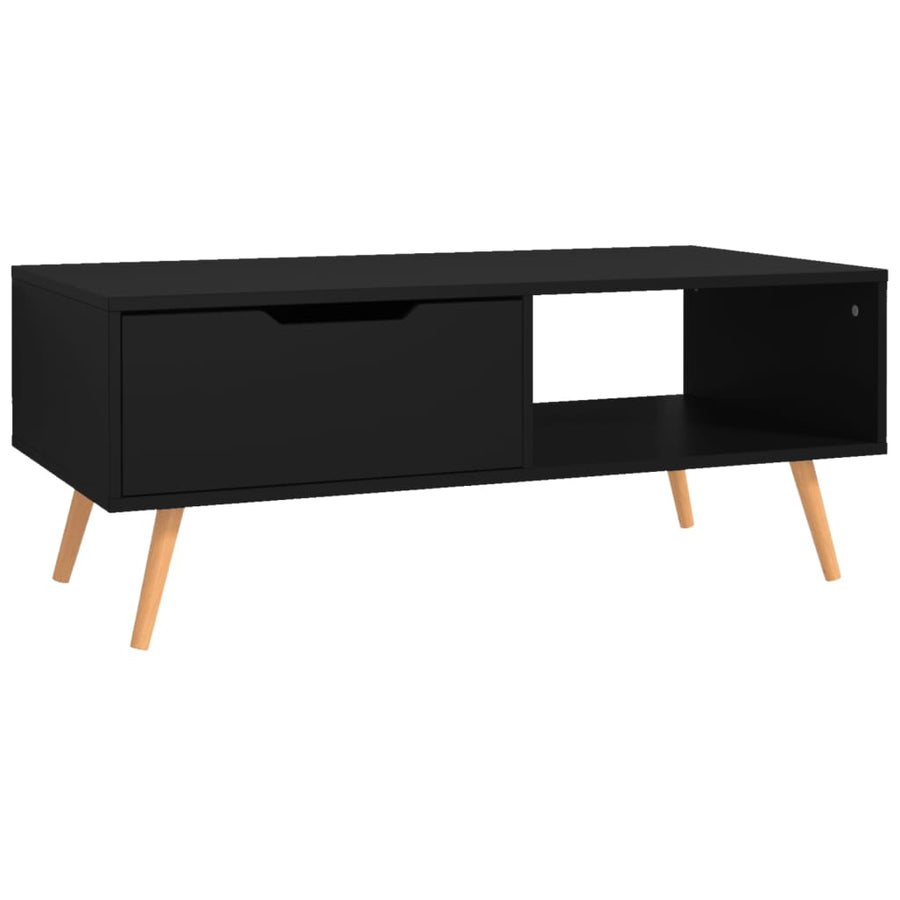 Salontafel 00X49,5X43 Cm Spaanplaat Zwart