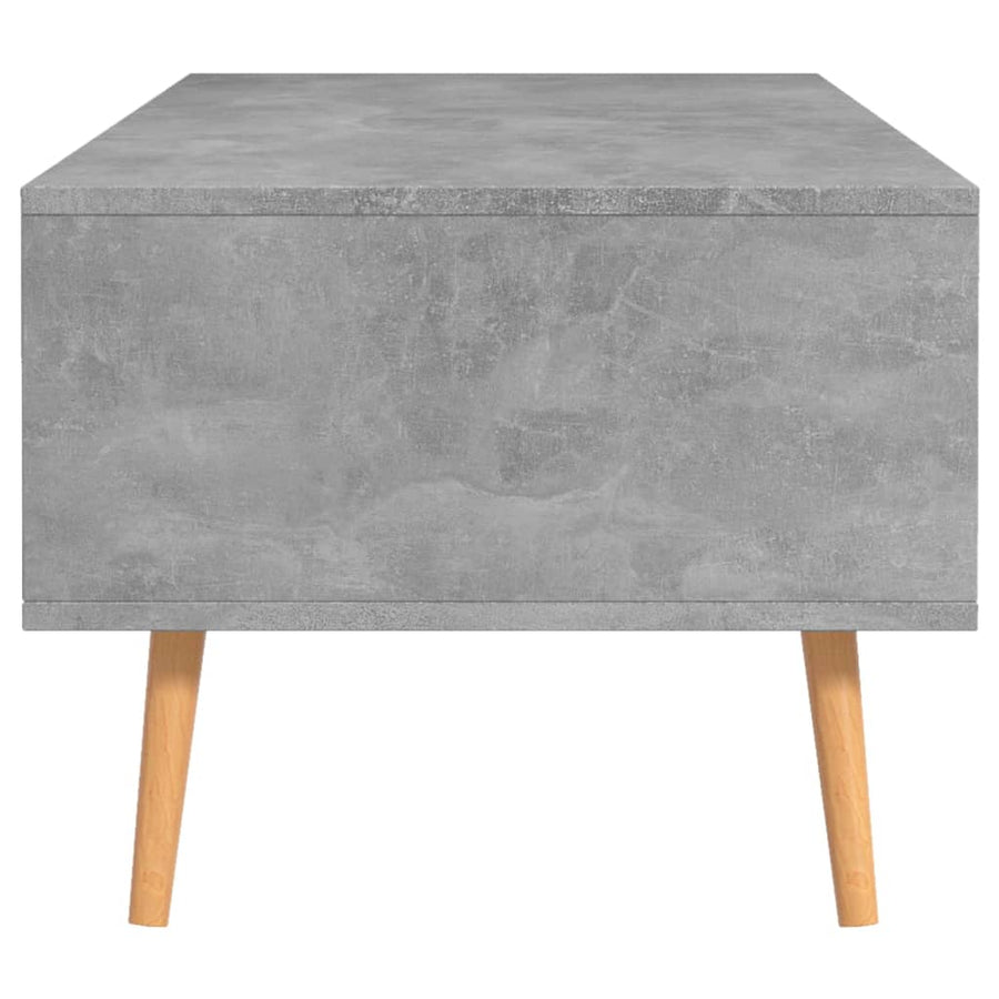 Salontafel 100X49,5X43 Cm Bewerkt Hout Betongrijs