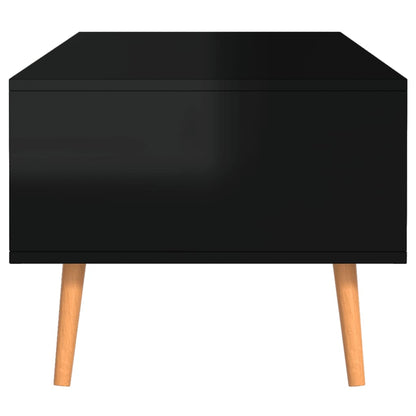 Salontafel 00X49,5X43 Cm Spaanplaat Hoogglans zwart