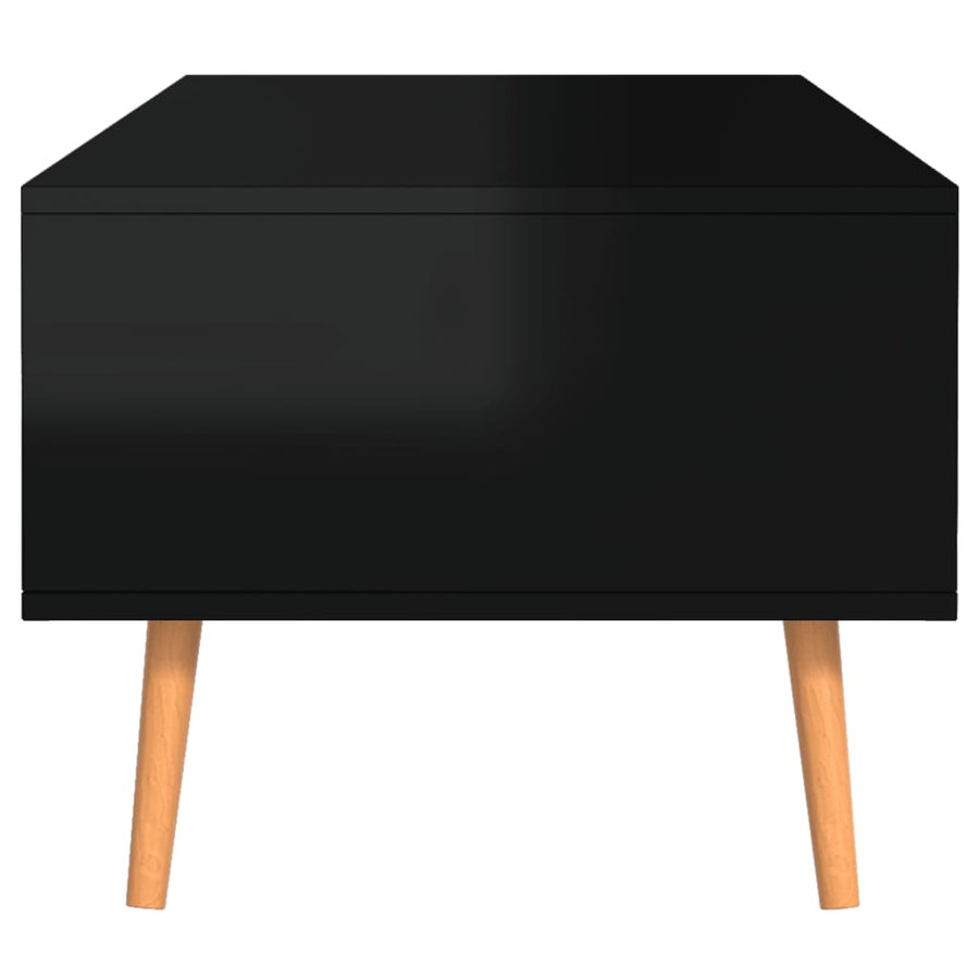 Salontafel 00X49,5X43 Cm Spaanplaat Hoogglans zwart
