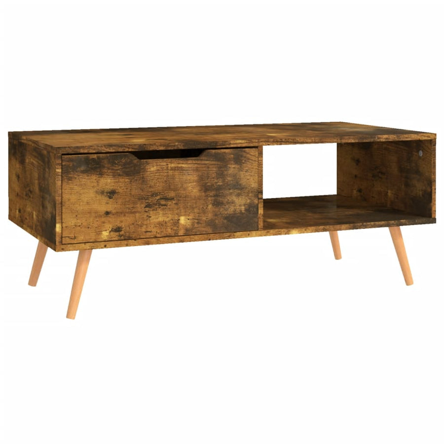 Salontafel 00X49,5X43 Cm Spaanplaat Kleurig Gerookt eiken