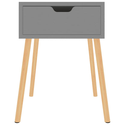 Nachtkastjes 40X40X56 Cm Spaanplaat 2 Grijs