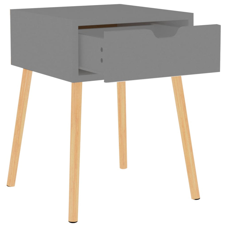 Nachtkastjes 40X40X56 Cm Spaanplaat 2 Grijs