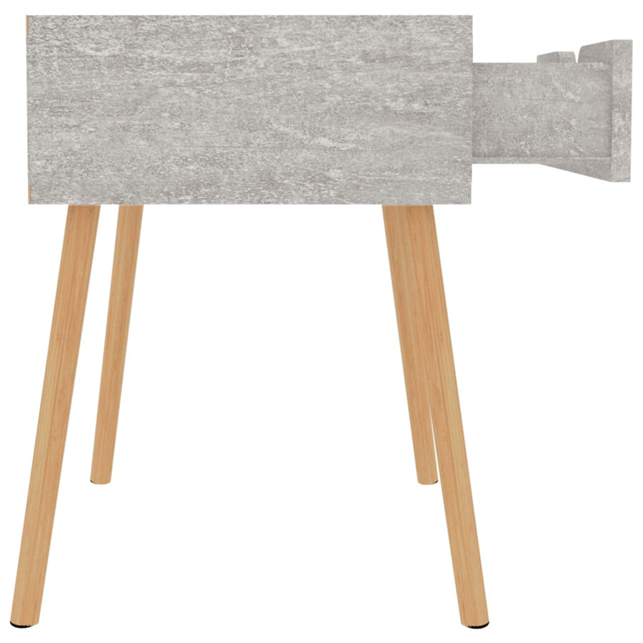 Nachtkastje 40X40X56 Cm Spaanplaat 1 Betongrijs