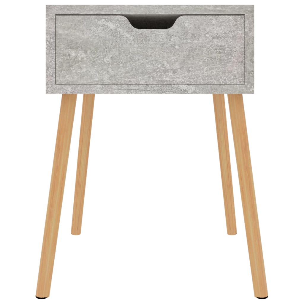 Nachtkastjes 40X40X56 Cm Spaanplaat 2 Betongrijs