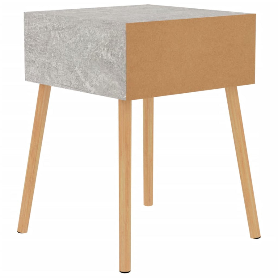 Nachtkastjes 40X40X56 Cm Spaanplaat 2 Betongrijs
