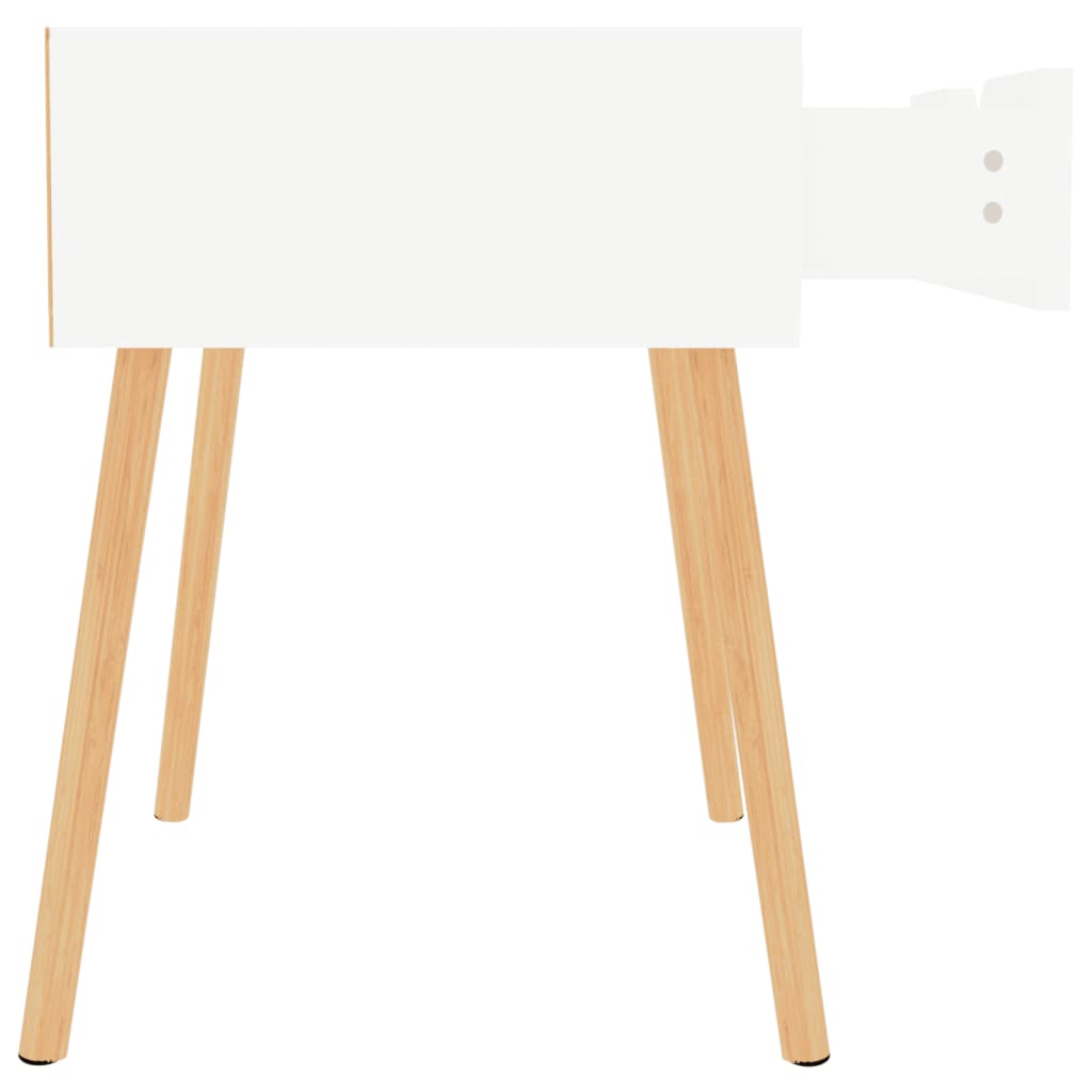 Nachtkastjes 2 st 40x40x56 cm bewerkt hout hoogglans wit