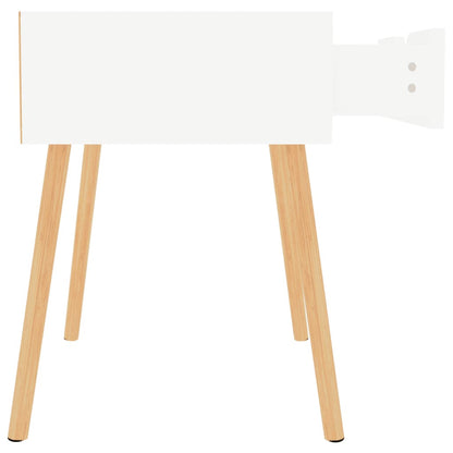 Nachtkastjes 2 st 40x40x56 cm bewerkt hout hoogglans wit