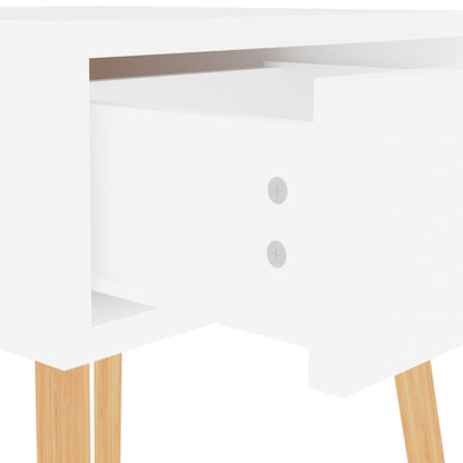 Nachtkastjes 2 st 40x40x56 cm bewerkt hout hoogglans wit