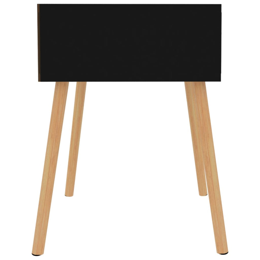 Nachtkastje 40X40X56 Cm Spaanplaat 1 Hoogglans zwart