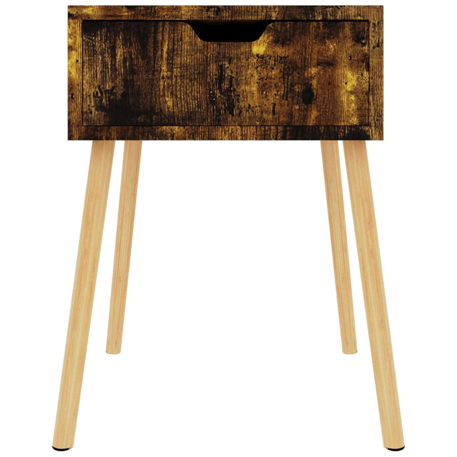 Nachtkastjes 40X40X56 Cm Spaanplaat Kleurig 2 Gerookt eiken
