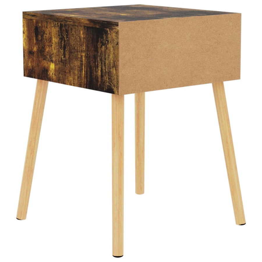 Nachtkastjes 40X40X56 Cm Spaanplaat Kleurig 2 Gerookt eiken