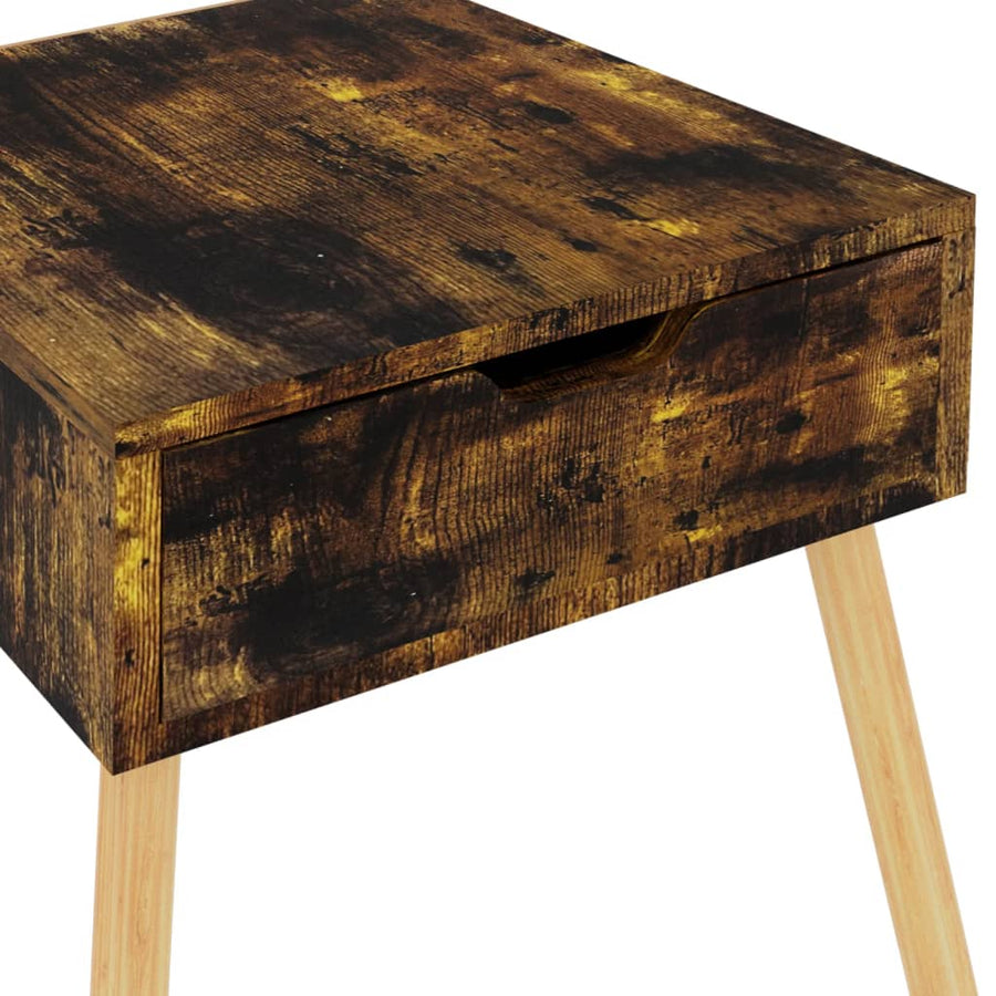 Nachtkastjes 40X40X56 Cm Spaanplaat Kleurig 2 Gerookt eiken