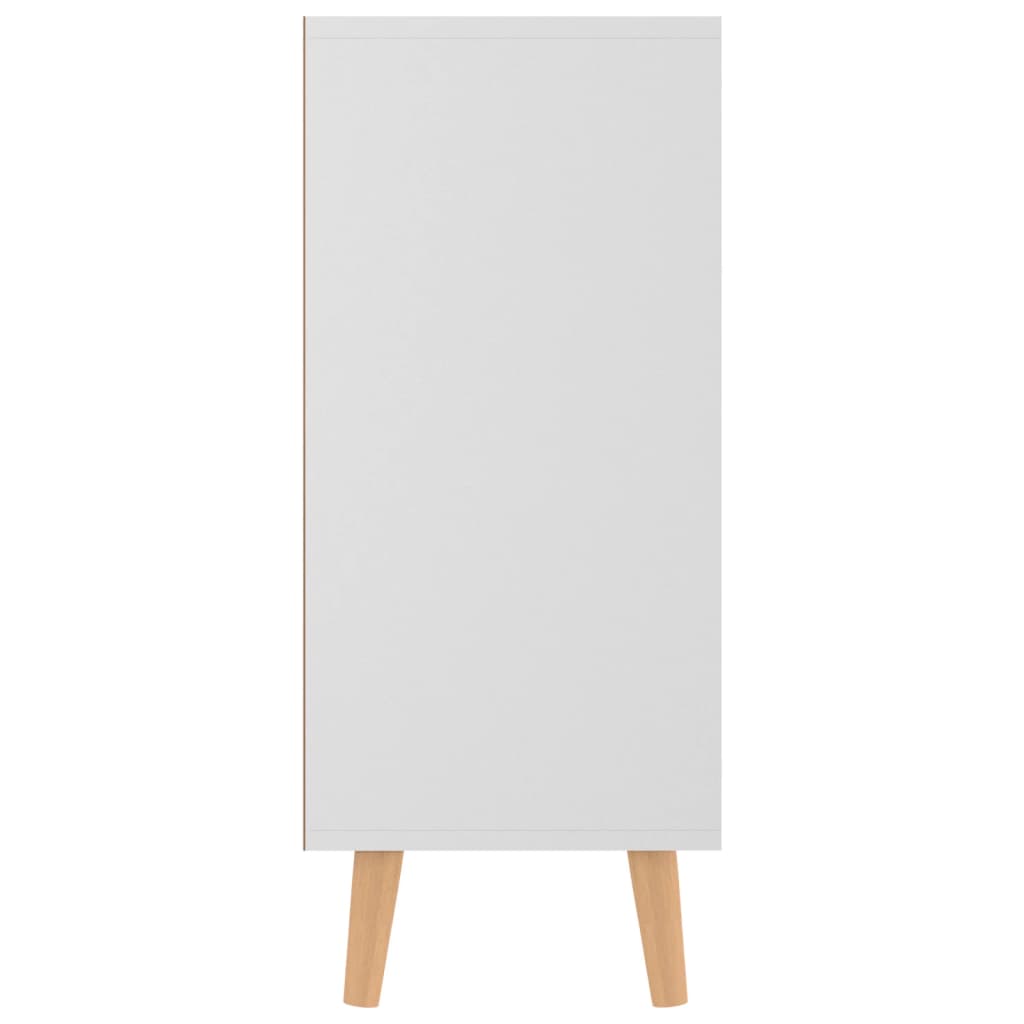 Dressoir 90x30x72 cm bewerkt hout wit