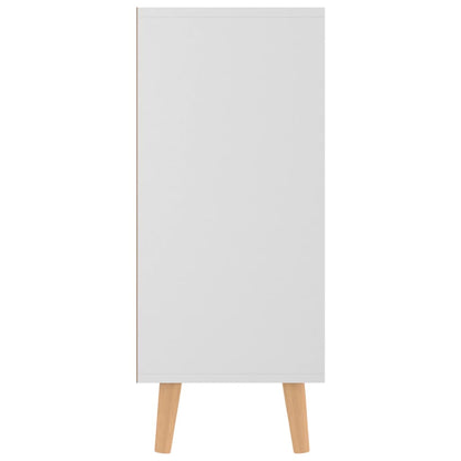 Dressoir 90x30x72 cm bewerkt hout wit