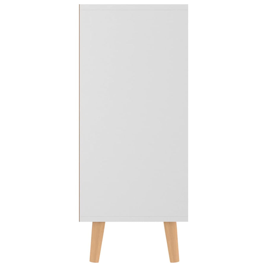Dressoir 90x30x72 cm bewerkt hout wit