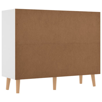 Dressoir 90x30x72 cm bewerkt hout wit