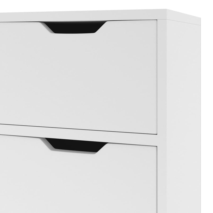 Dressoir 90x30x72 cm bewerkt hout wit