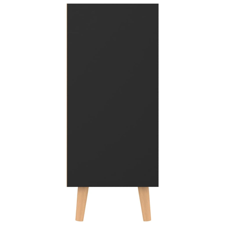Dressoir 90x30x72 bewerkt hout zwart