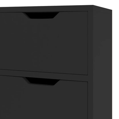 Dressoir 90x30x72 bewerkt hout zwart