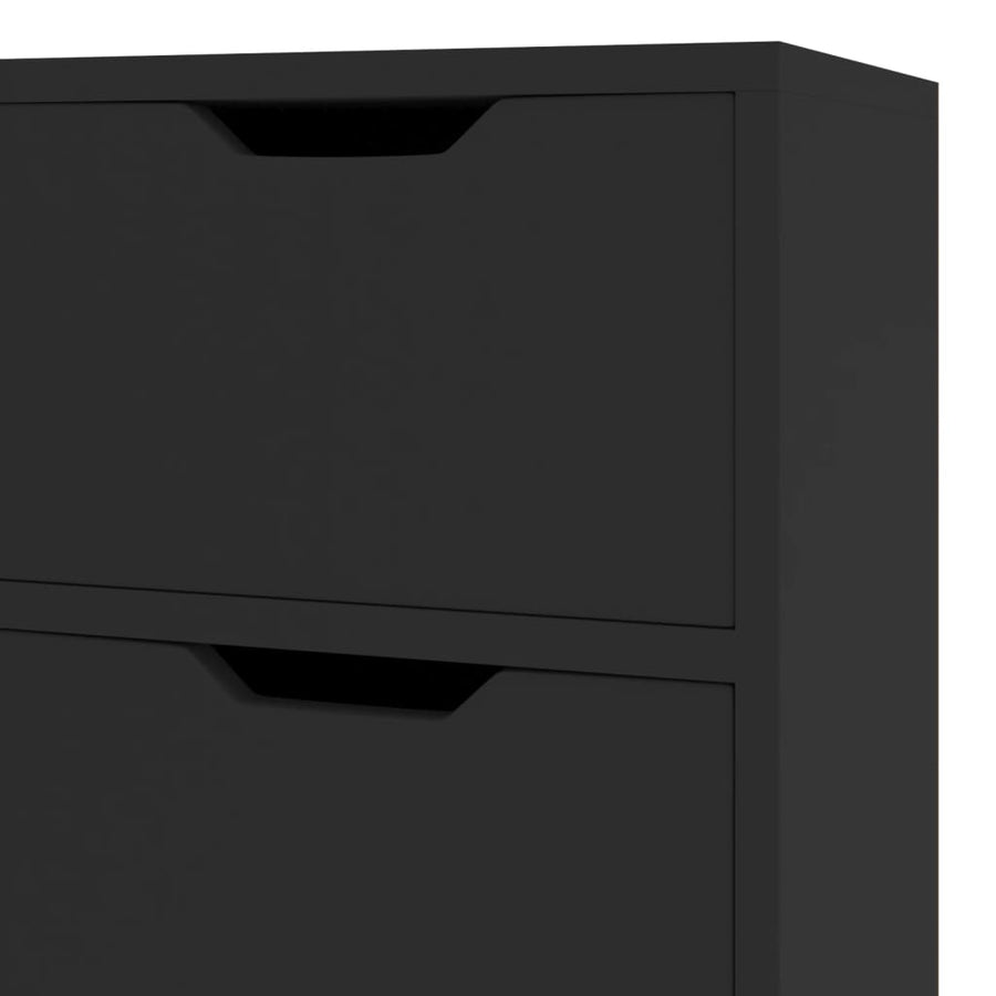Dressoir 90x30x72 bewerkt hout zwart