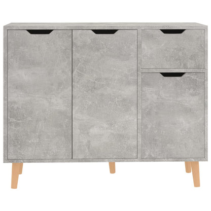 Dressoir 90X30X72 Cm Bewerkt Hout Betongrijs