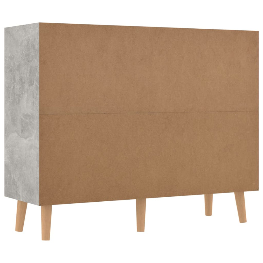 Dressoir 90X30X72 Cm Bewerkt Hout Betongrijs