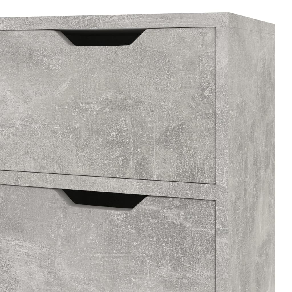 Dressoir 90X30X72 Cm Bewerkt Hout Betongrijs