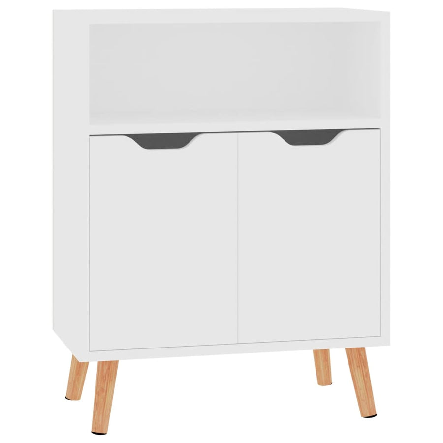 Dressoir 60x30x72 cm bewerkt hout wit