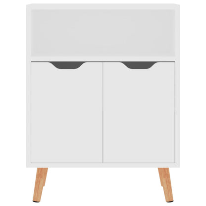 Dressoir 60x30x72 cm bewerkt hout wit