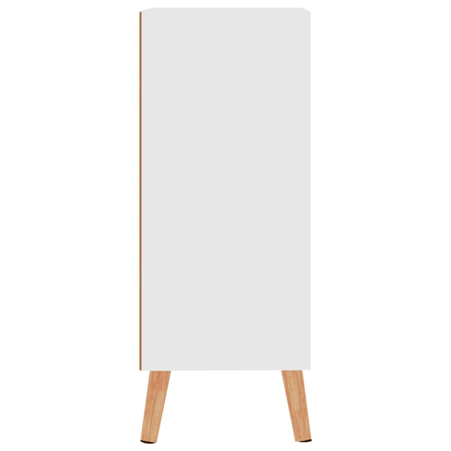 Dressoir 60x30x72 cm bewerkt hout wit