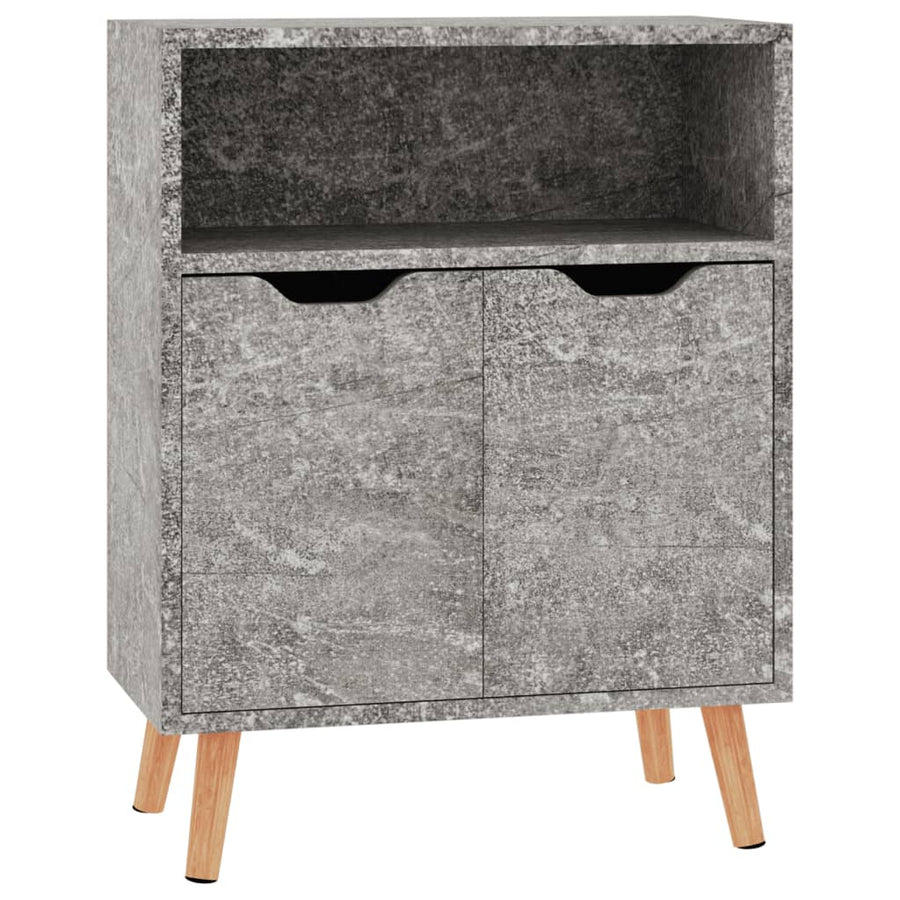 Dressoir 60X30X72 Cm Bewerkt Hout Betongrijs