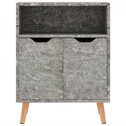 Dressoir 60X30X72 Cm Bewerkt Hout Betongrijs