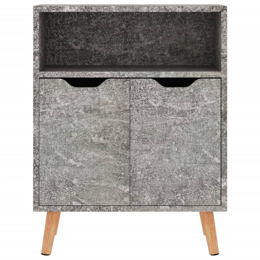 Dressoir 60X30X72 Cm Bewerkt Hout Betongrijs