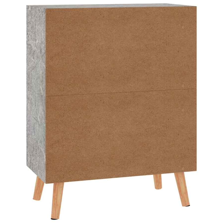 Dressoir 60X30X72 Cm Bewerkt Hout Betongrijs