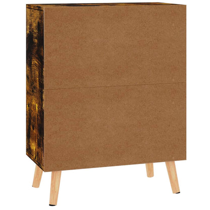 Dressoir 60X30X72 Cm Bewerkt Hout Kleurig Gerookt eiken