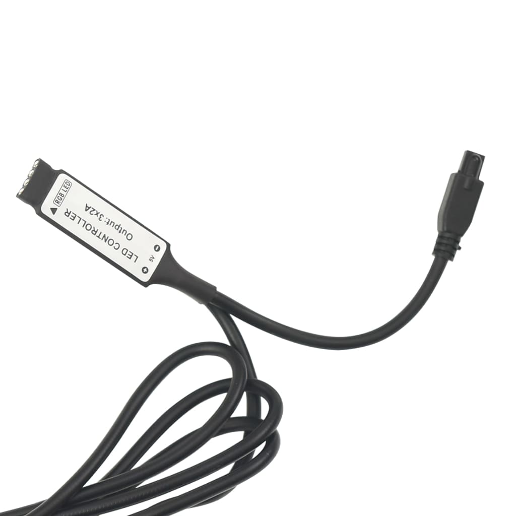 326846  Nachtkastje Led 45X35X67 Cm Bewerkt Hout Wit en sonoma eiken