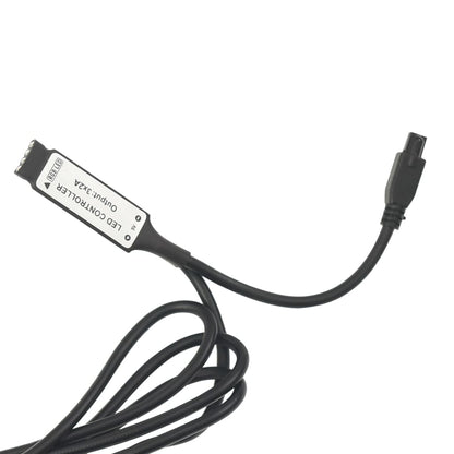 326846  Nachtkastje Led 45X35X67 Cm Bewerkt Hout Wit en sonoma eiken