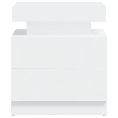 Nachtkastje 45X35X52 Cm Spaanplaat Wit